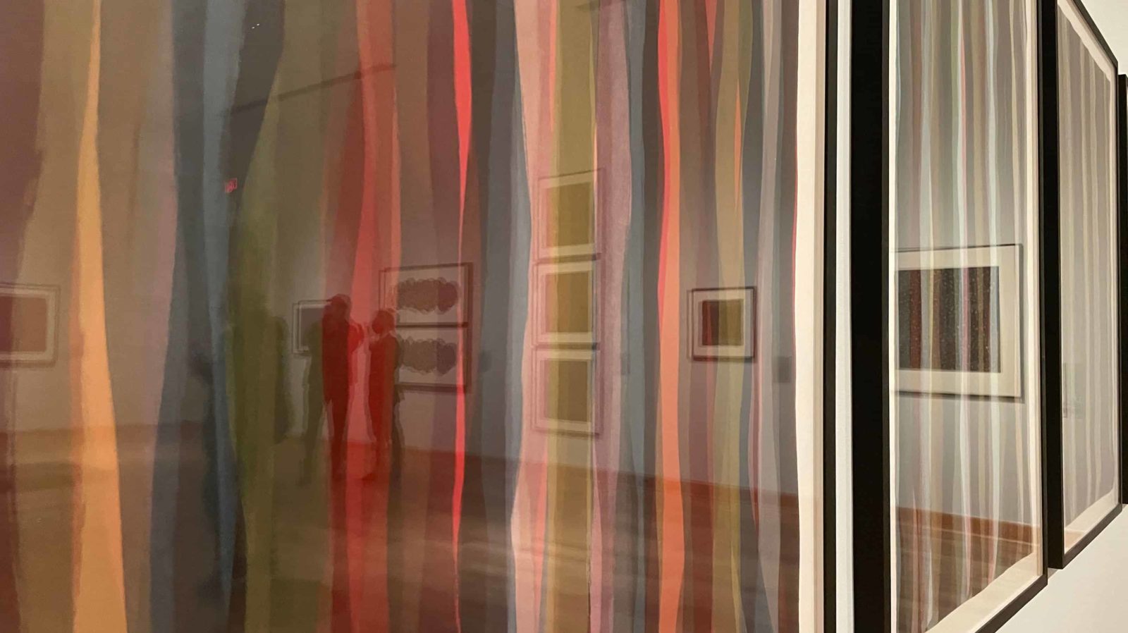 Sol LeWitt's print Brushstrokes in Two Different Colors in Two Directions appears in Strict Beauty at the Williams College Museum of Art. Press image by Kate Abbott courtesy of WCMA