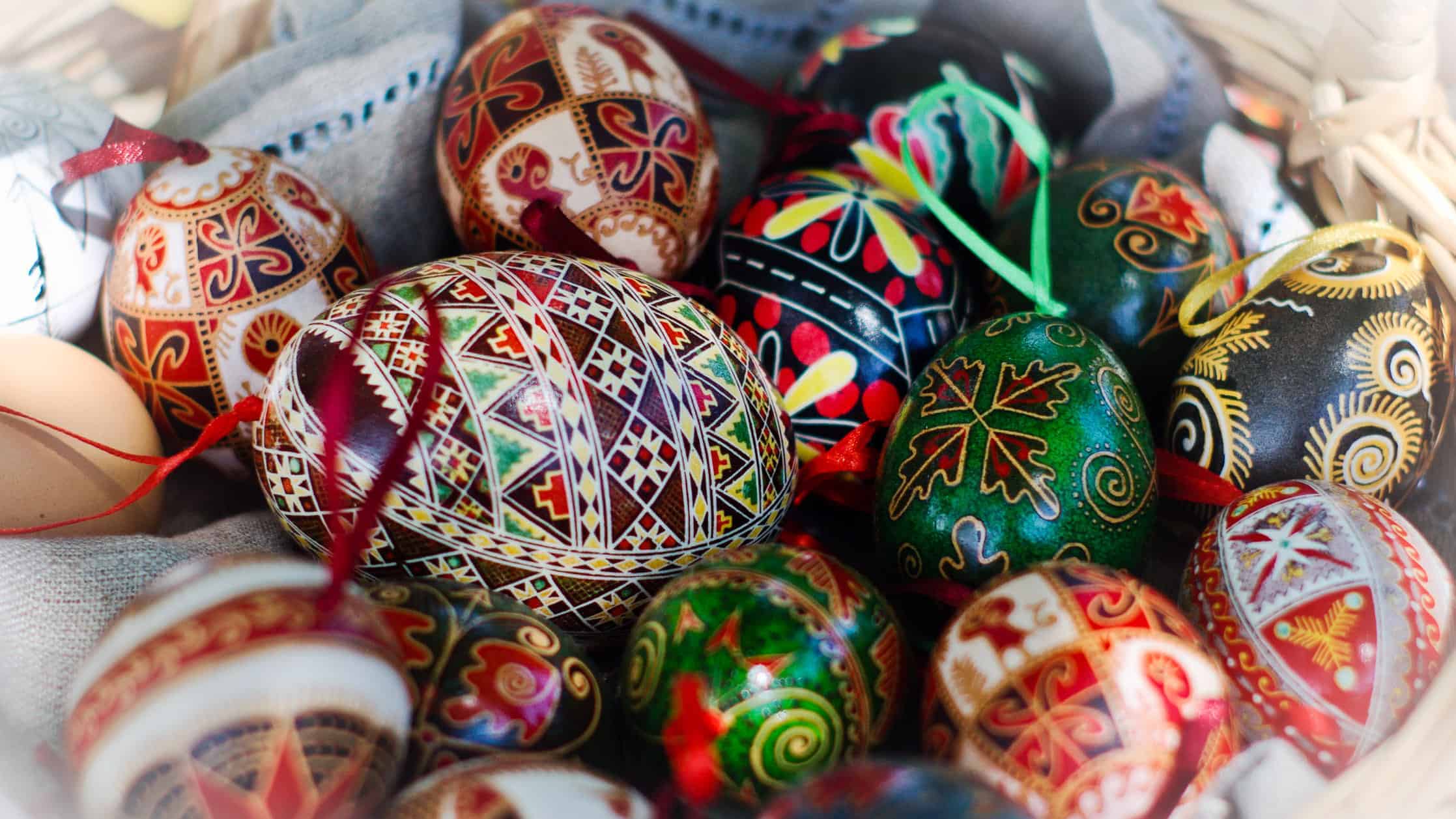 Brightly painted Slavic Easter eggs celebrate the holiday. Creative Commons courtesy photo