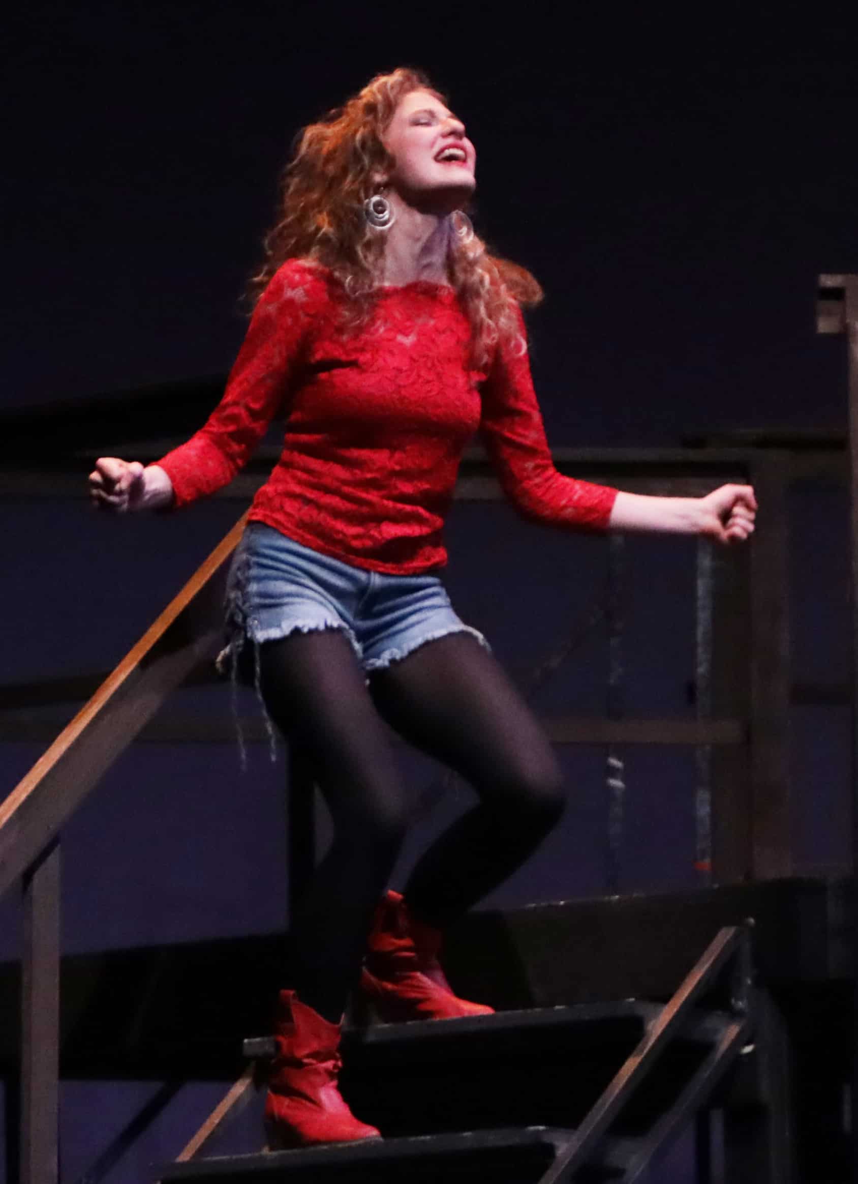 Kate Gobel as Ariel looks for release from the constrictions of her small town in Footloose with the Berkshire Theatre Group. Press photo courtesy of BTG.