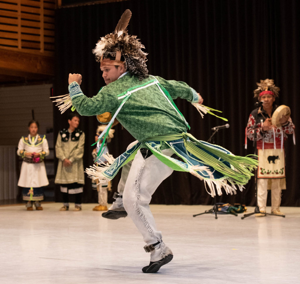 Jake George performs traditional Iroquois dances at Jacob's Pillow Dance Festival. Press photo courtesy of the Pillow
