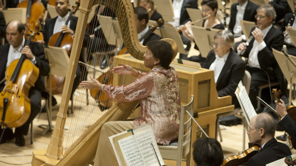 Ann Hobson Pilot performs in a BSO Rehearsal for Opening Night. Press photo courtesy of the BSO