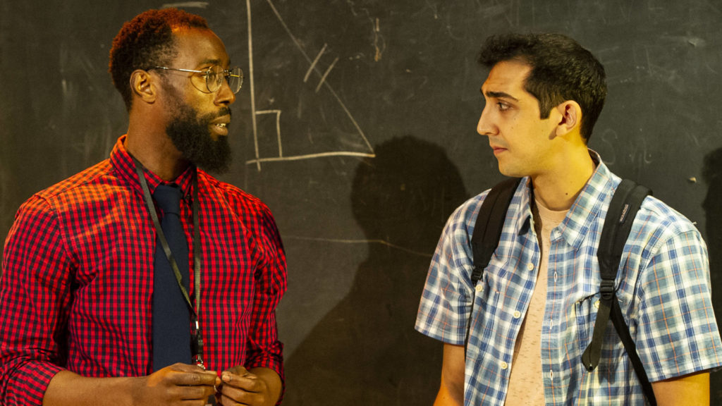 Justin Adhoot appears as Bilal and Brandon St Clair as Davon in ABCD. Press photos courtesy of Barrington Stage.