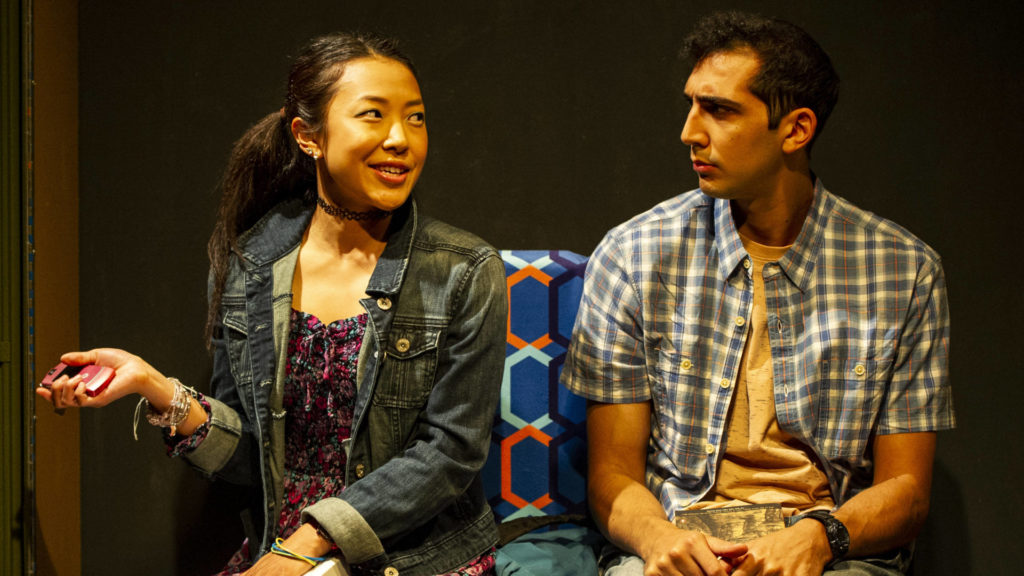 Justin Adhoot appears as Bilal and Pearl Shin as Sunghee in in ABCD. Press photos courtesy of Barrington Stage.