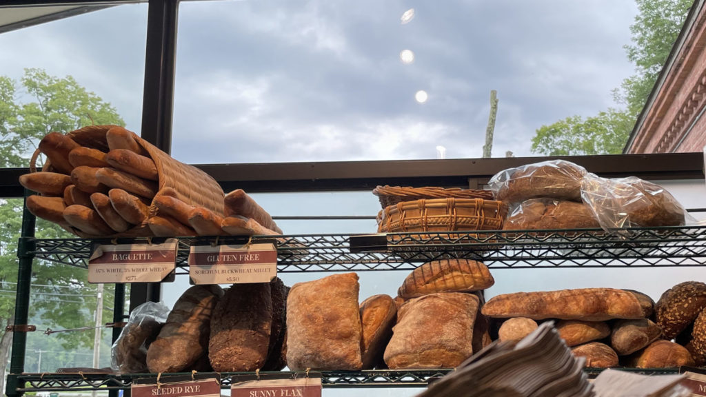 Berkshire Mountain Bakery offers fresh sourdough bread near the bank of the Housatonic River.