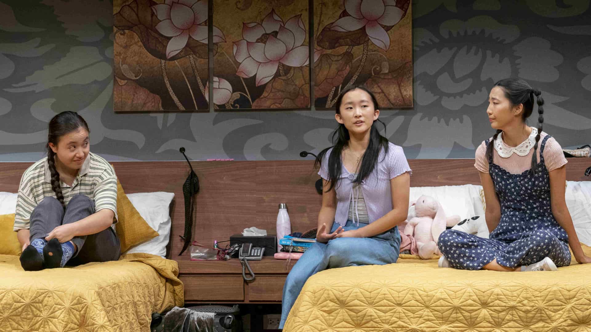 Emma Galbraith, Ji-young Yoo and Shirley Chen perform in Man of God by Anna Ouyang Moench. Press photo courtesy of Williamstown Theatre Festival