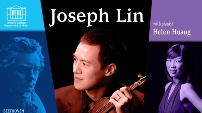 Violinist Joseph Lin and pianist Helen Huang will perform at Williams College.