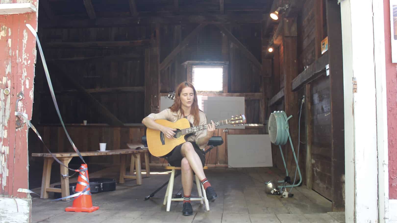 Rae Isla performs for an Open House at the barn in Lee. Press photo courtesy of the Barn