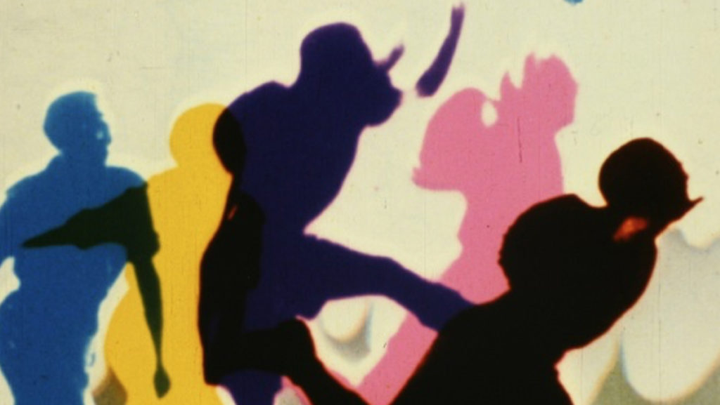 Len Lye, Rainbow Dance (1936). Press photo courtesy of the Clark Art Institute.