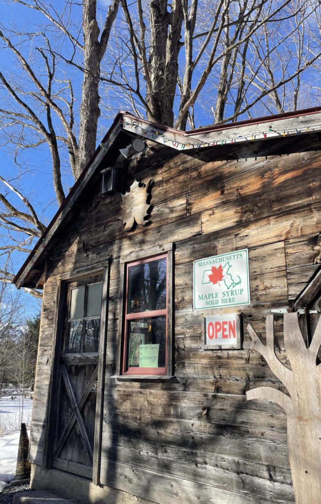 Bill and Elaine Markham have been boiling sap at Mill Brook sugar house since 1978.