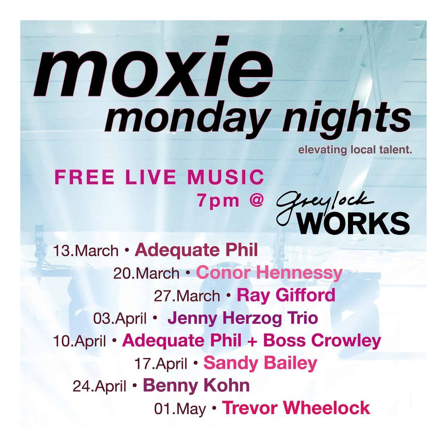 GreylockWorks is hosting free live local music on Monday nights, inviting everyone to come relax and celebrate local talent.