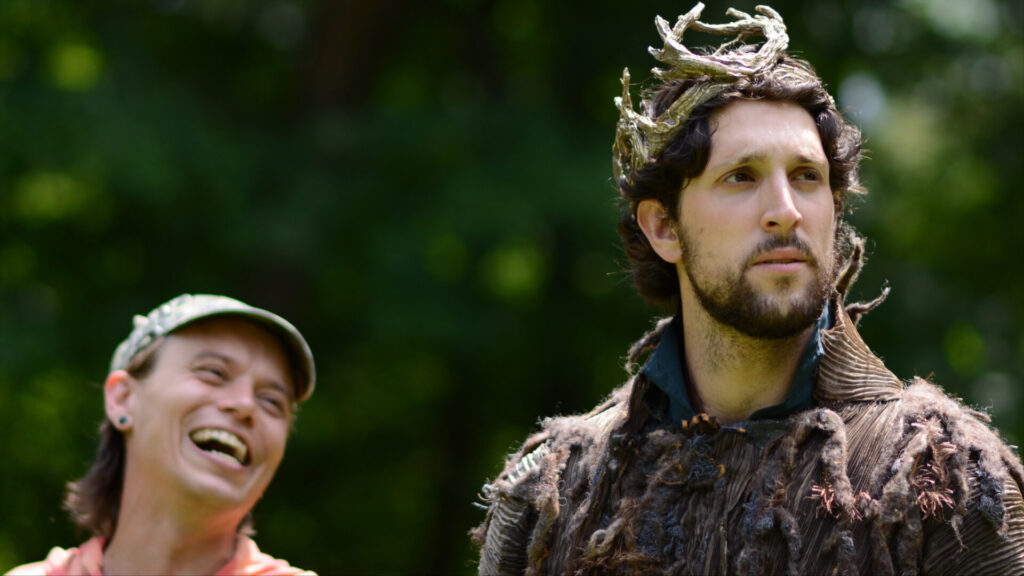 David Bertoldi, shown here outdoors in royal finery, will appear as Henry in Henry VI at Shakespeare & Company. Press photo courtesy of Shakespeare & Company.