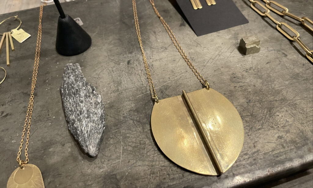 Tiny Anvil brings metalwork jewelry to the new Railroad Street Collective art co-op shop in GreylockWorks.