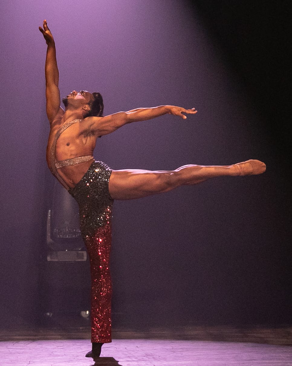 Joe González in performs in Star Dust with Complexions Contemporary Ballet. Press photo courtesy of Jacob's Pillow Dance Festival.
