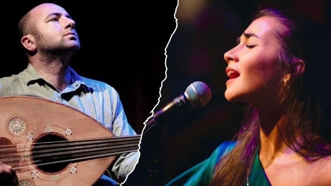 Palestinian-American vocalist Mona Miari and multi instrumentalist Zafer Tawil hold a night of music to help the people of Gaza. Press photo courtesy of Race Brook Lodge