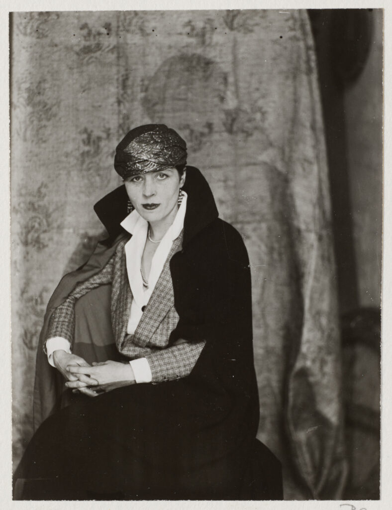Novelist and freelance journalist Djuna Barnes faces the camera in a portrait by Berenice Abbott. Press image courtesy of the Clark Art Institute