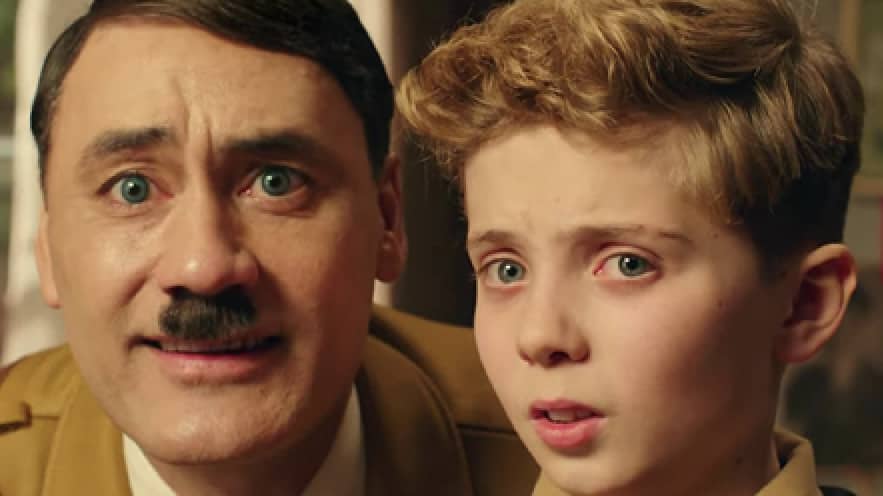 In Taika Waititi's film Jojo Rabbit, set in World War II, a German boy discovers his mother is protecting a Jewish girl. Press image courtesy of Images Cinema
