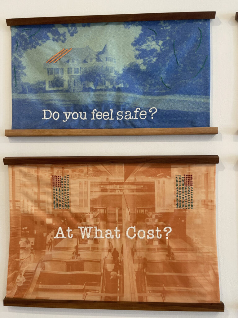Lorena Molina's wall hangings ask questions in 'Unfortunately It Was Paradise' at MCLA in North Adams.