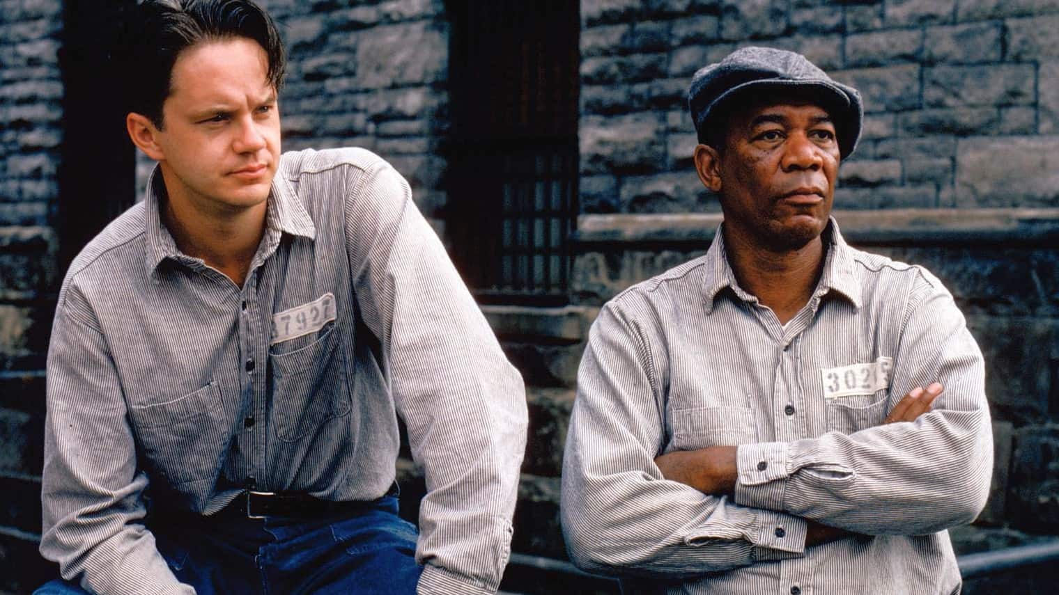 Andy Dufresne (Tim Robbins) and Ellis “Red” Redding (Morgan Freeman) become friends in Frank Darabont and Stephen King’sclassic film. Press photo courtesy of the Mahaiwe