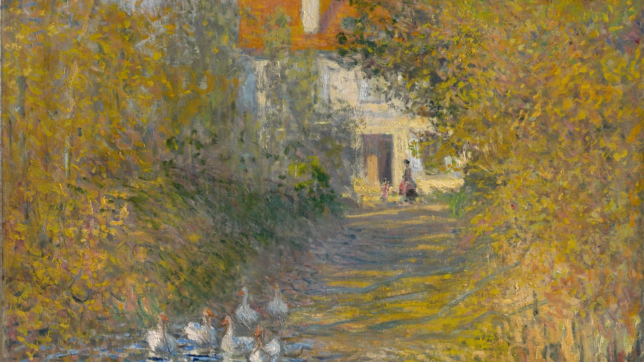 Claude Monet, The Geese, 1874, oil on canvas. Clark Art Institute