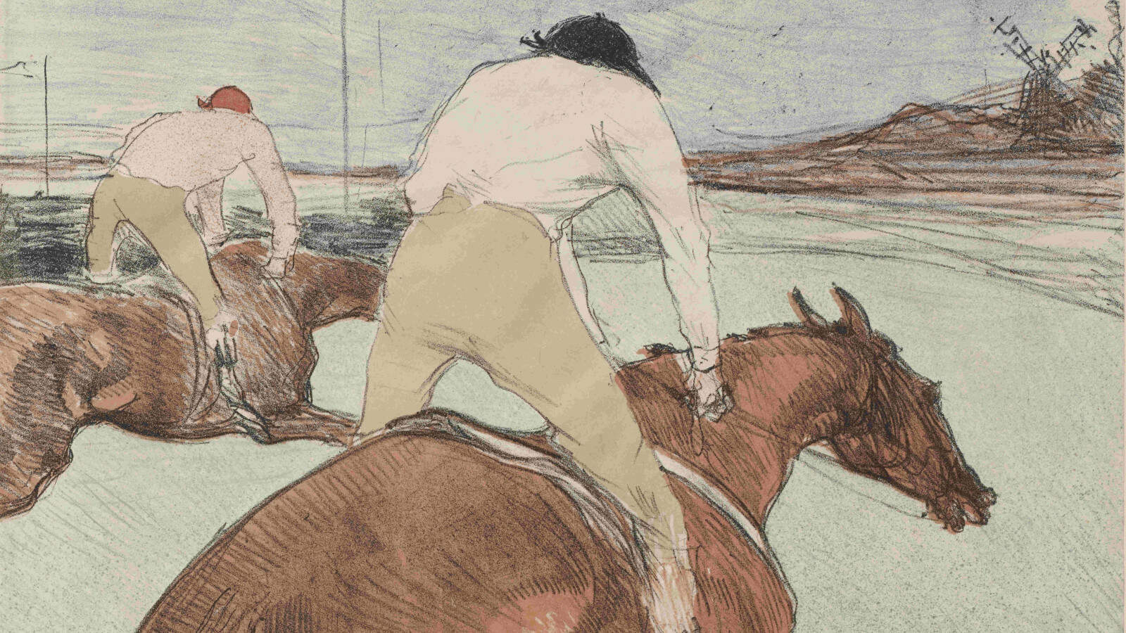 Henri Toulouse-Laurtrec's The Jockey appears at the Clark Art Institute. Press photo courtesy of the museum
